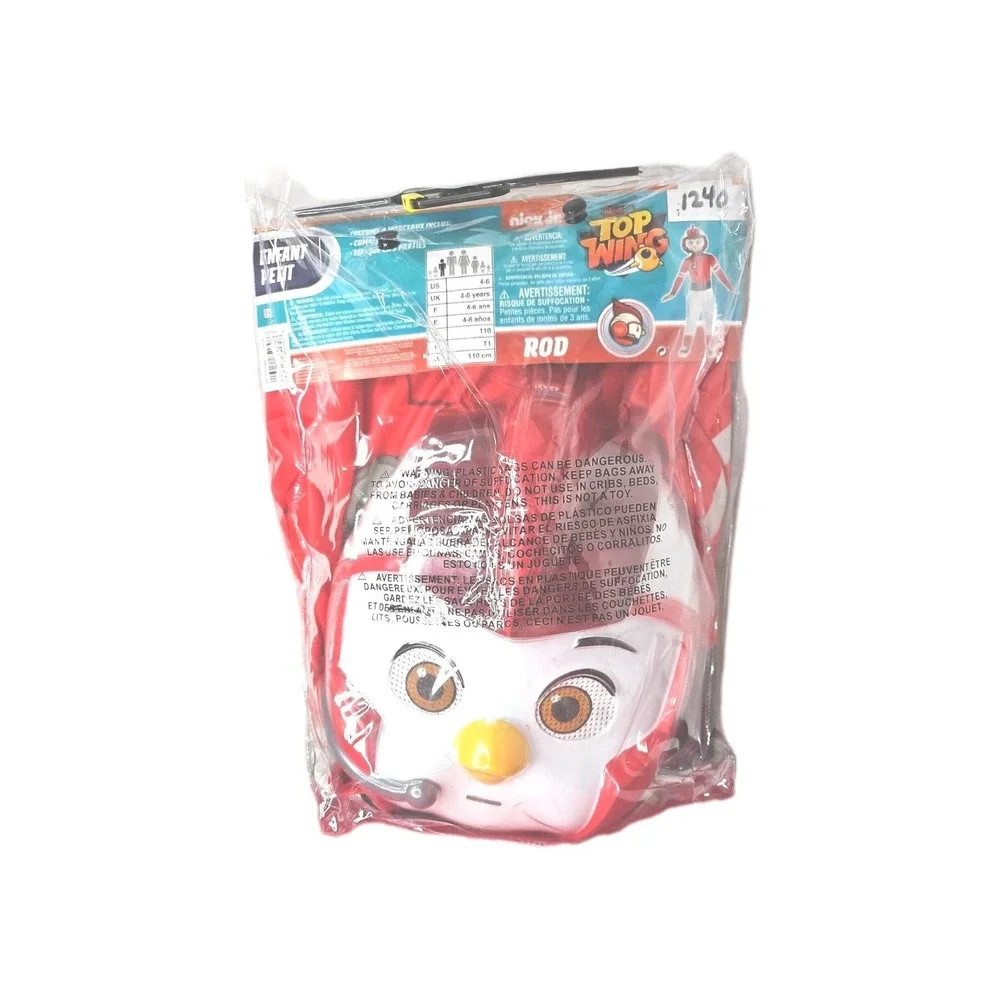 Nick Jr. Top Wing Rod Halloween Costume Child Kids Size Small 4-6 Years Costume